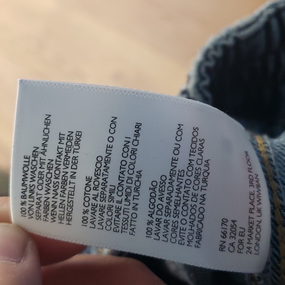 BDG Urban Blaine Cargo skate Nwt Outfitters Cargo trousers - blue W24 L32 - Picture 11 of 12